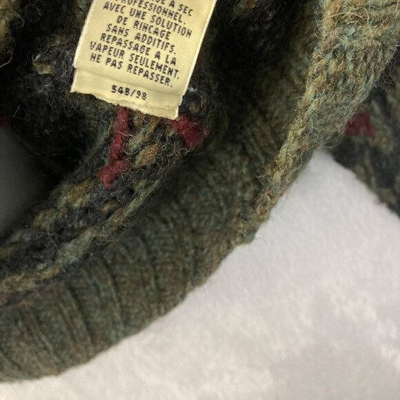 Eddie Bauer Fair Isle Christmas Sweater Mens Medium M Wool Blend Crewneck Knit - Picture 11 of 15